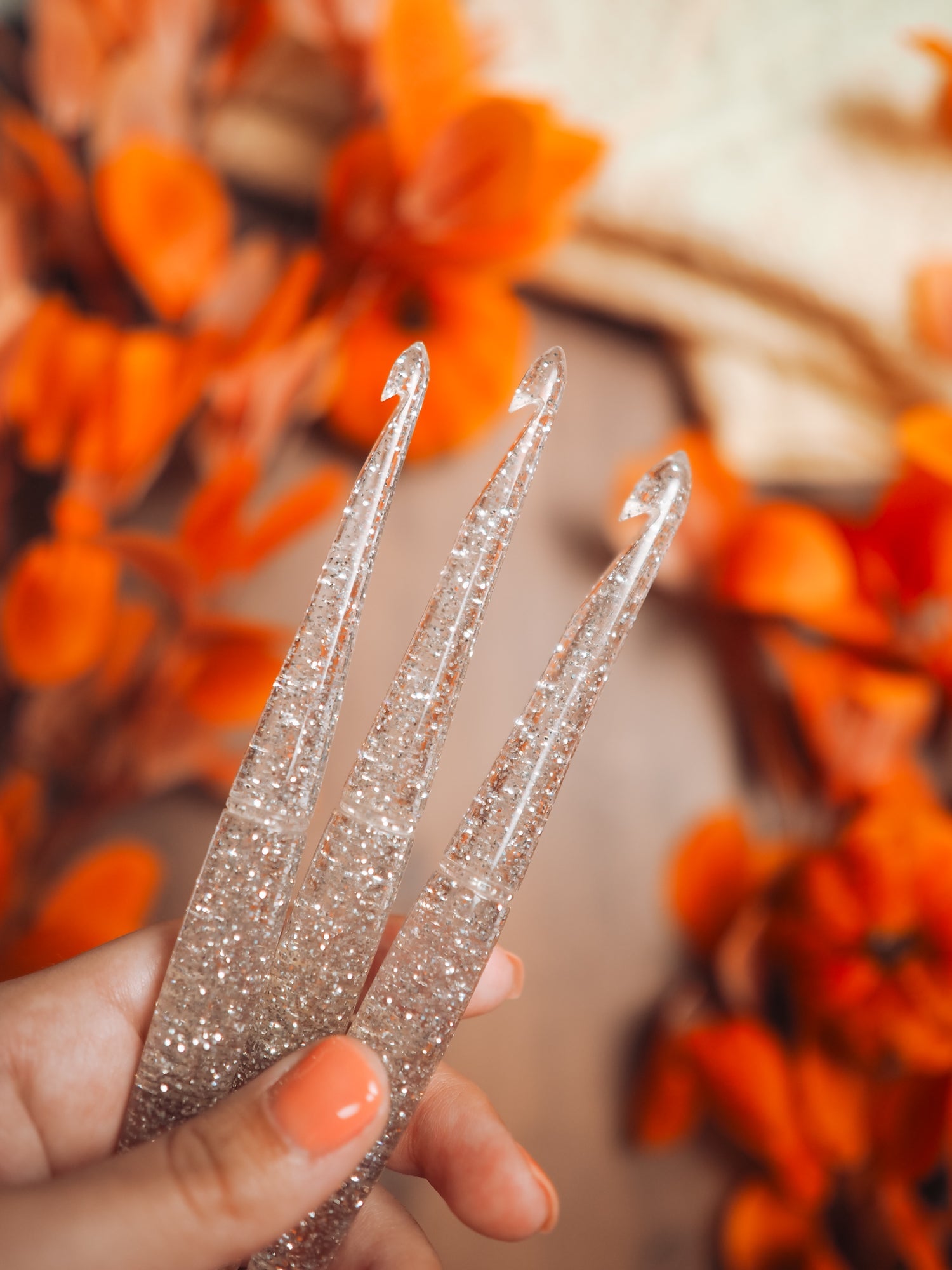 Diamond April Birthstone Crochet Hook