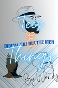 Male Silhouette Print/Cut File