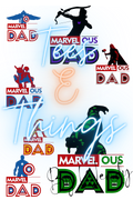 8PK Marvel-ous Dad PNG File