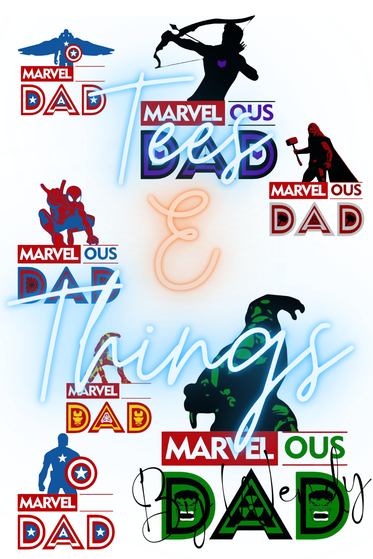 8PK Marvel-ous Dad PNG File