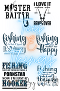 6PK Mixed Media Fishing PNG Files