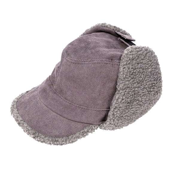 Corduroy Aviator Sherpa Lining Cap